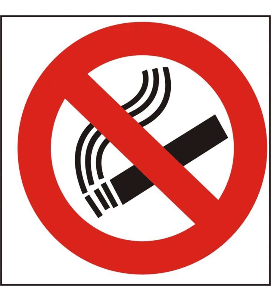 ROSH Targa adesiva Vietato Fumare in vinile 17x17 cm conformit� CEE