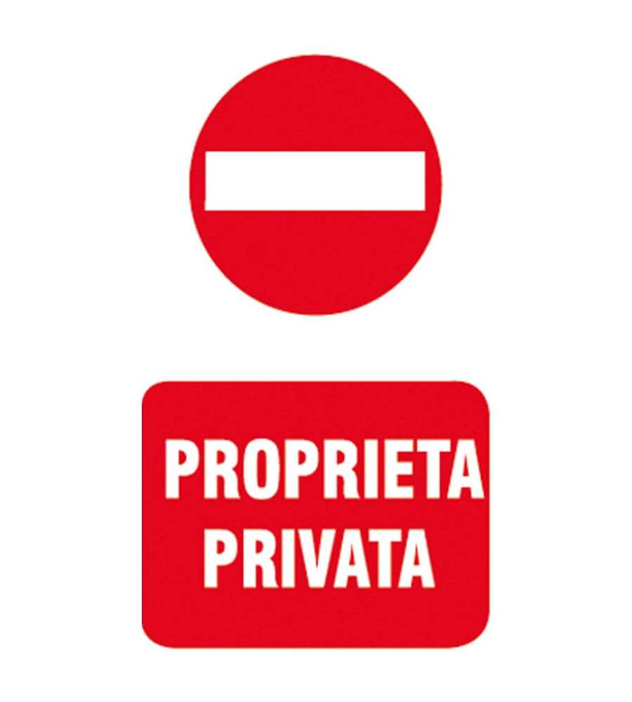 Cartello Propriet Privata in Polipropilene 20x30 cm