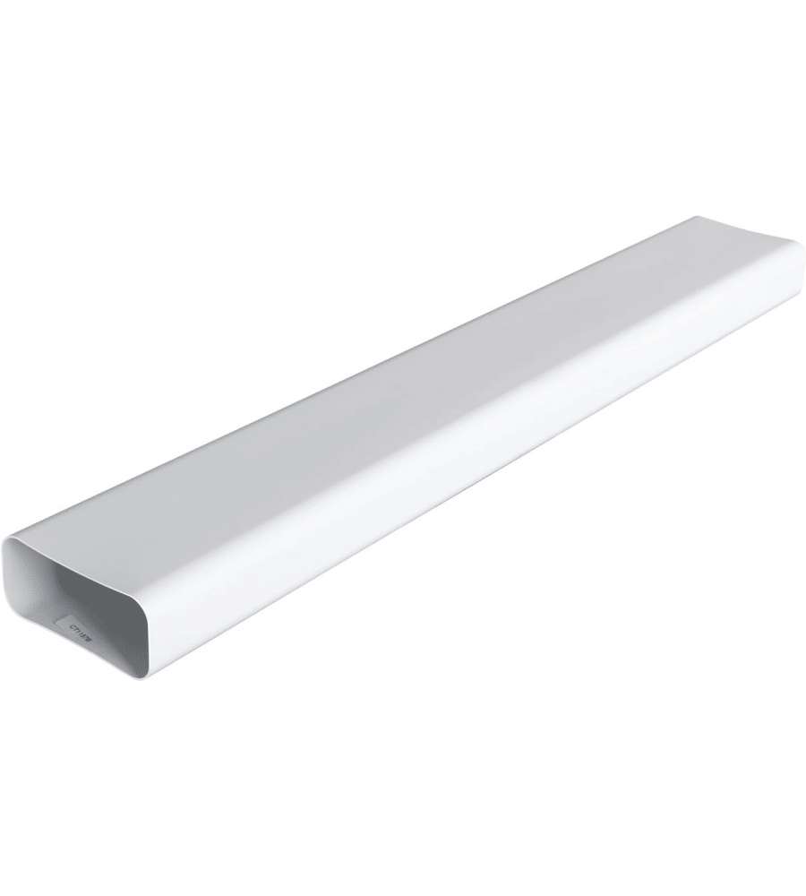 La Ventilazione Tubo Aerazione Canalizzata PVC 150x70 mm Bianco 1 m
