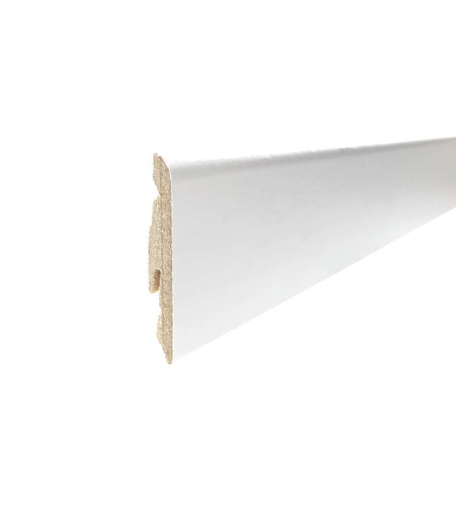 Pacco 10 battiscopa mdf bianco