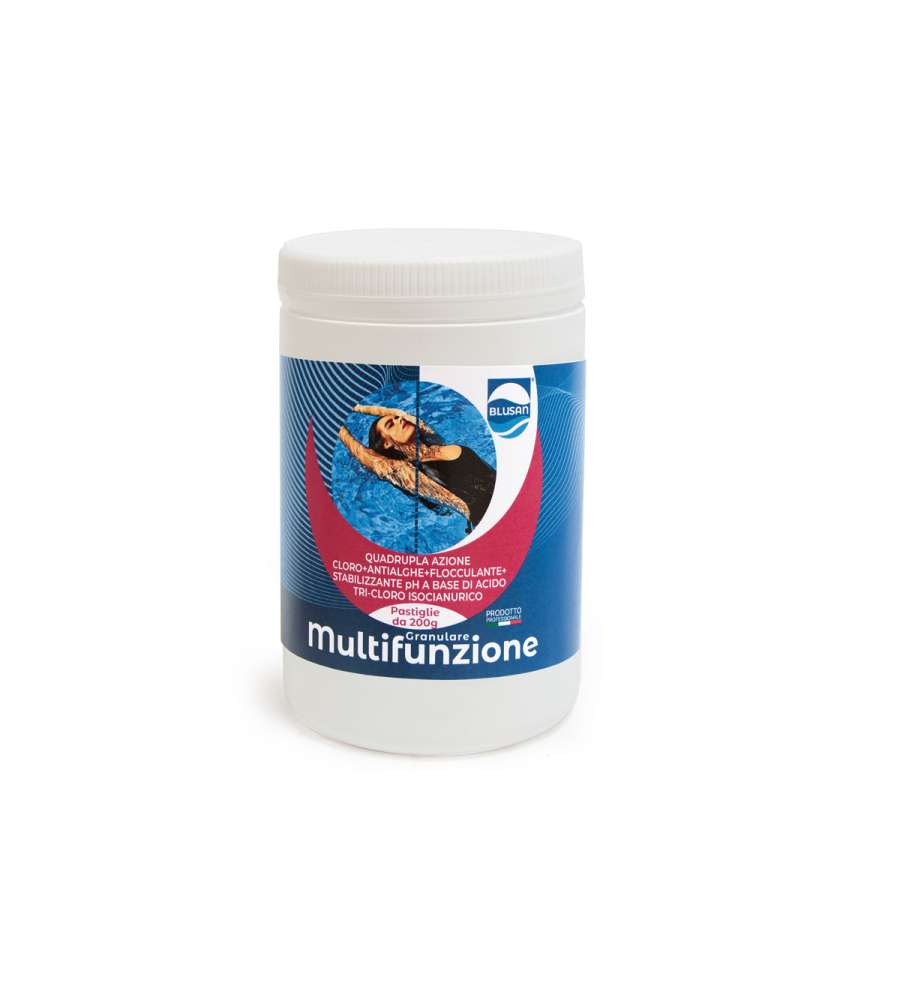 Blusan Pastiglie Disinfettanti 200g - Cloro A Lento Scioglimento - Alghicida