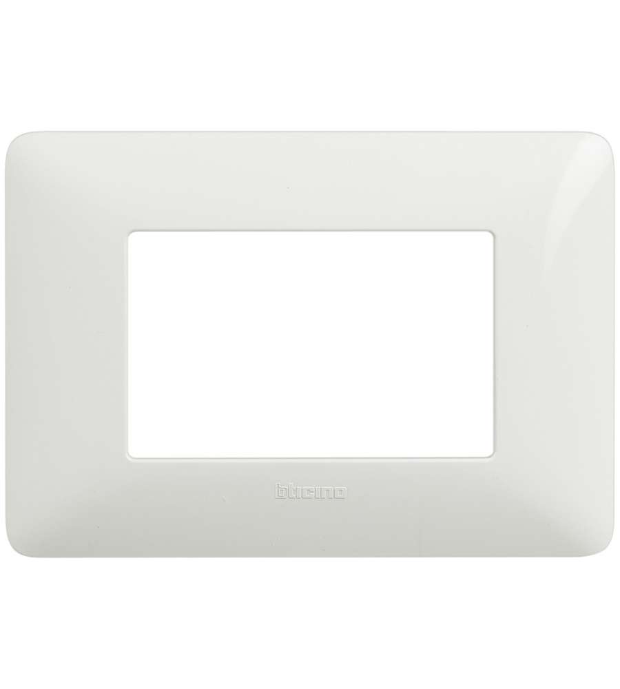 Bticino Placca 3 moduli Matix colore bianco