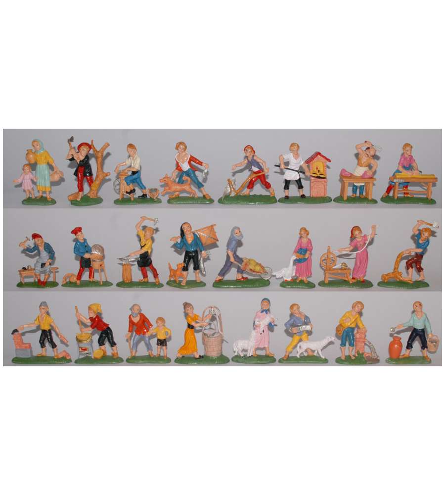 Statuetta Pastore per Presepe - Fantasia Assortita - 10 cm