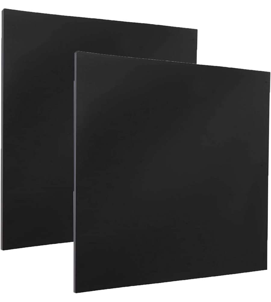 Vetro Sintetico Compatto 1000x1000 mm Nero Spessore 1 mm