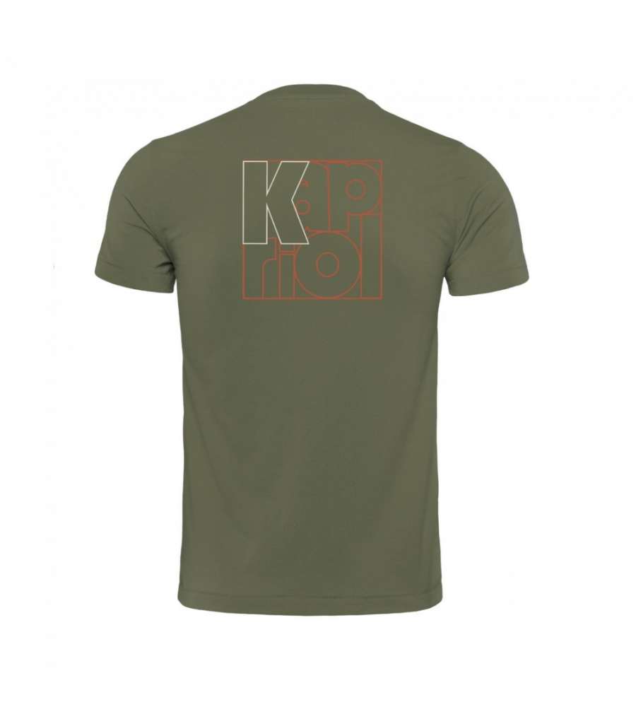 Kapriol T-Shirt Enjoy in Cotone Verde Oliva Design Urban - TG.XL