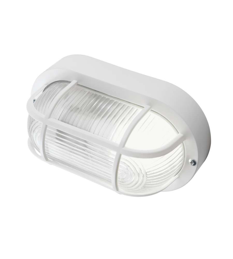 Plafoniera Echo Ovale bianca