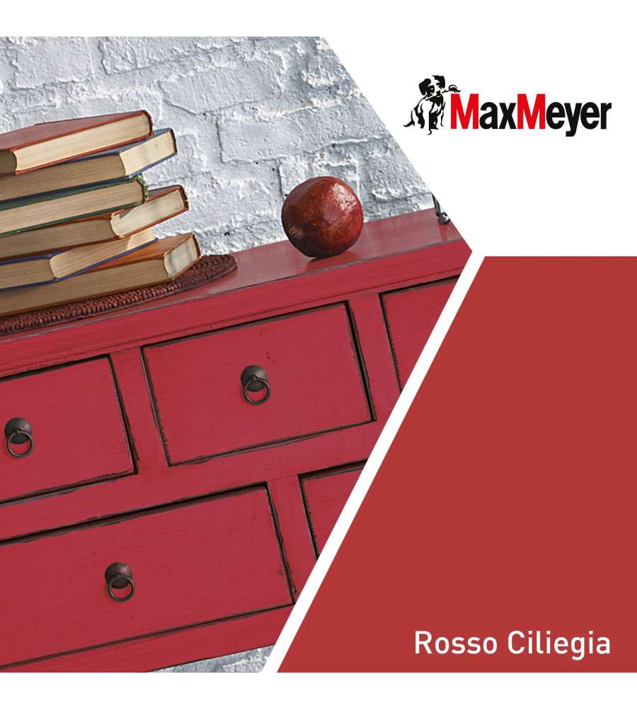 MaxMeyer Smalto Brillante all'acqua Poliuretanico Rosso Ciliegia 0,125 l