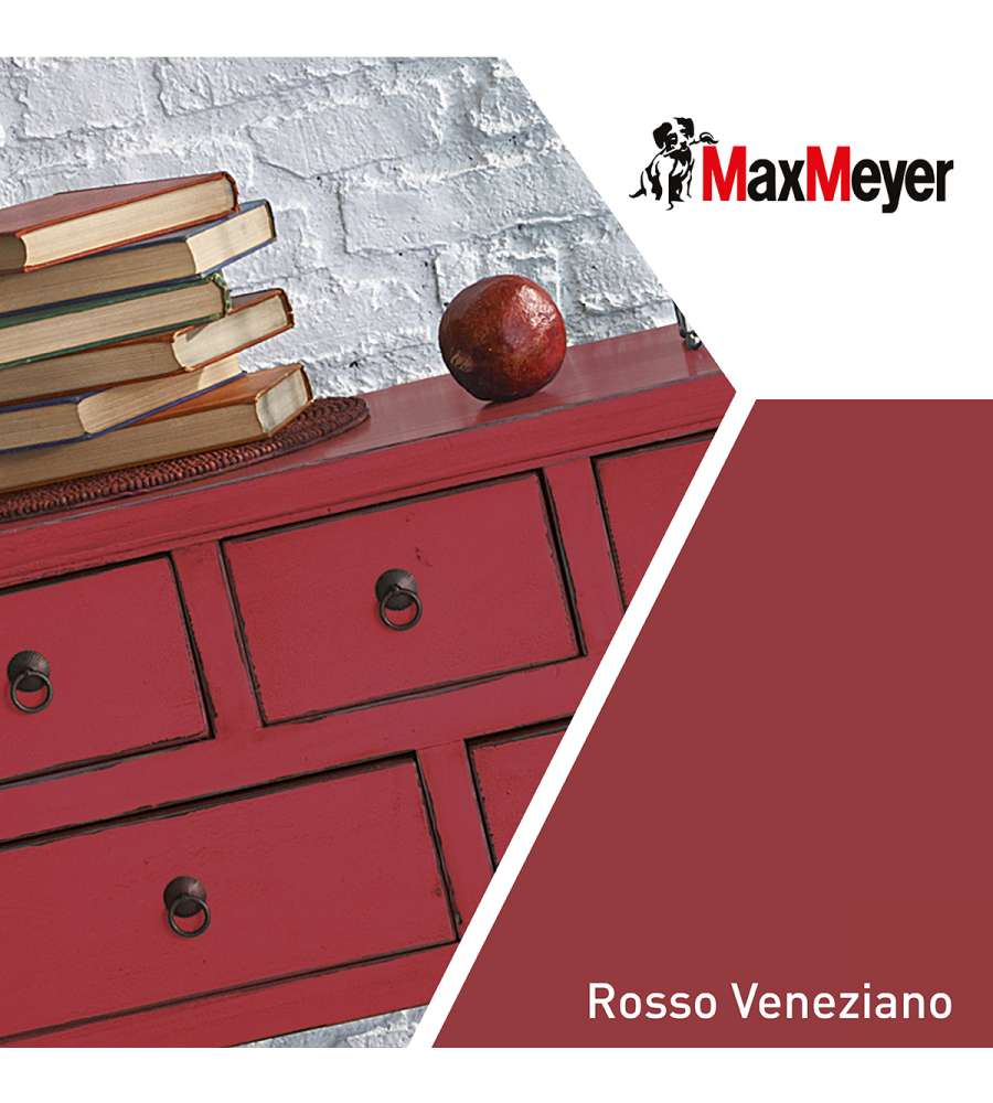 MaxMeyer Smalto Brillante all'acqua Poliuretanico Rosso Veneziano 0,125 l