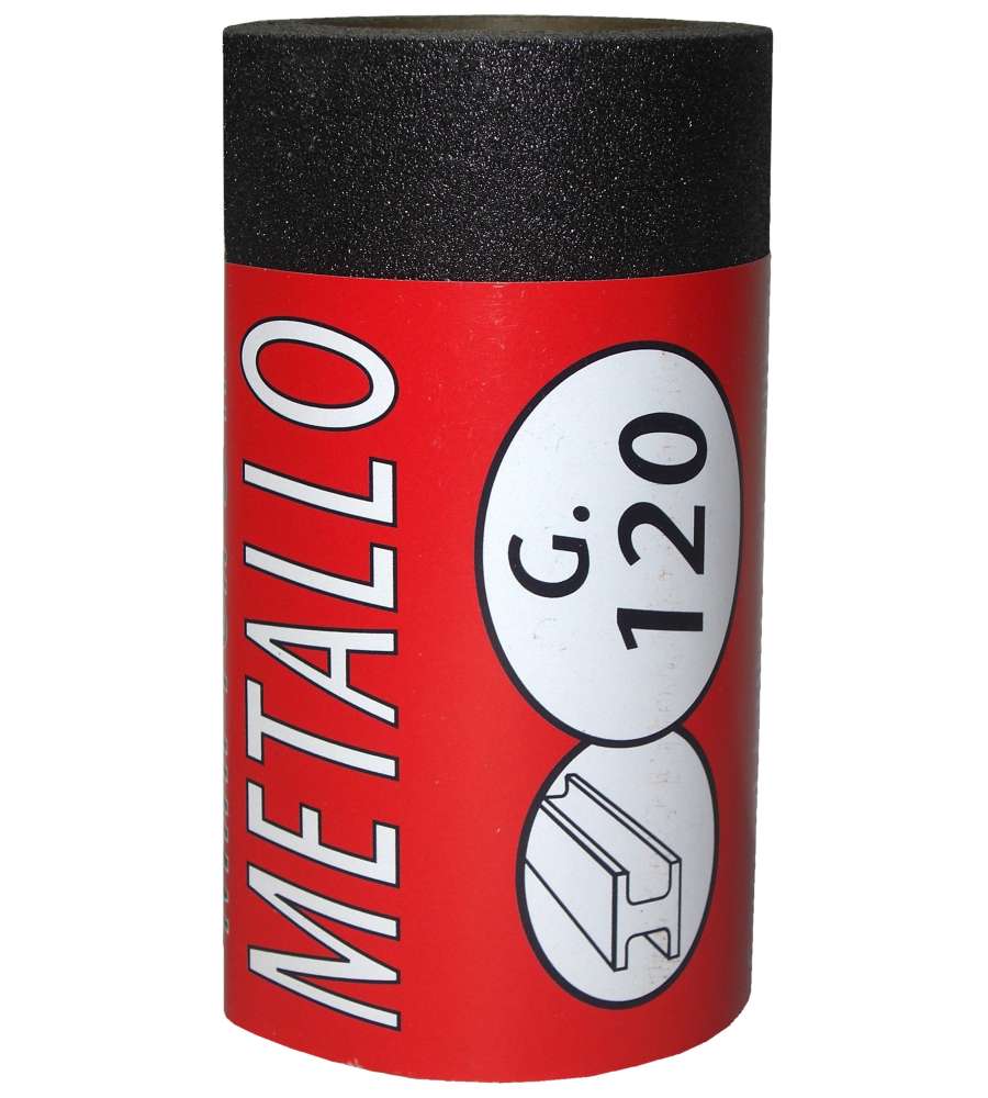 Minirotolo Carta Abrasiva per Metallo P120 115 mm x 3 m