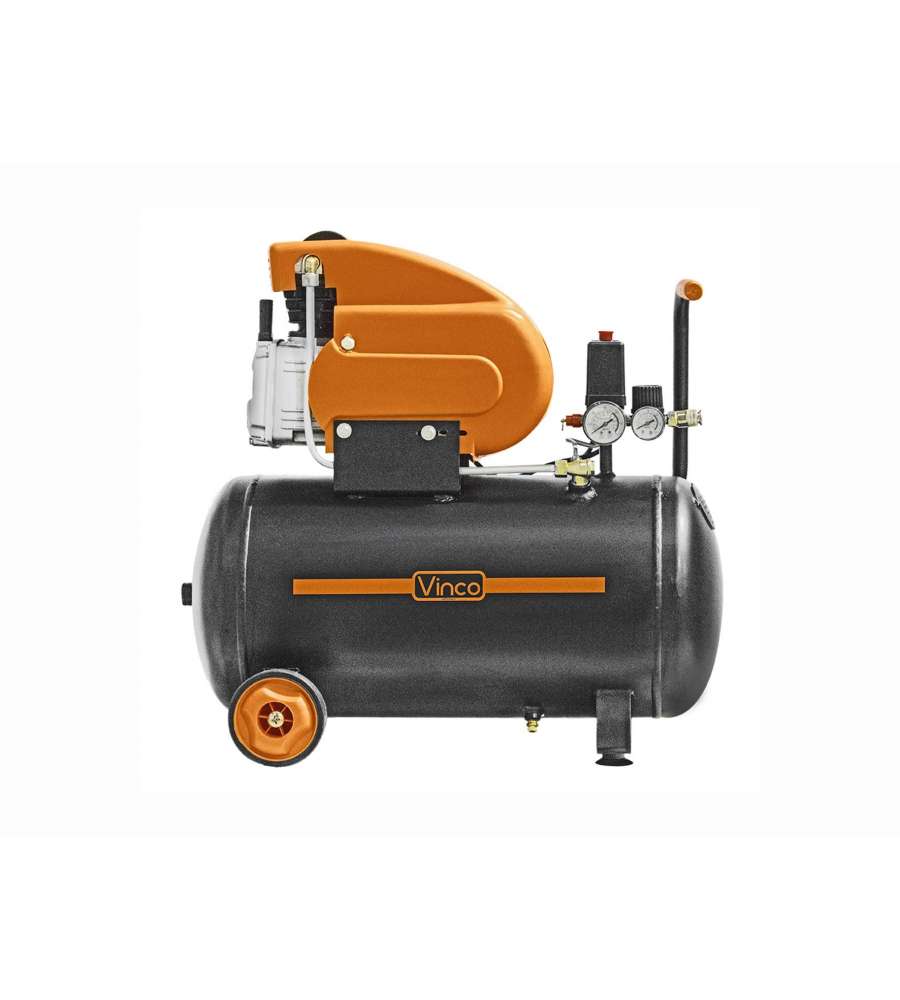 Vinco Compressore portatile 50L 2HP 1.5kW 8 bar con ruote