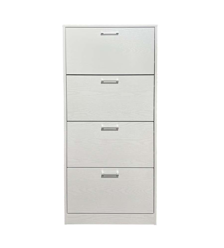 Scarpiera Domo Mea 4 Ribalte Misura 60x24x152,5h Bianca