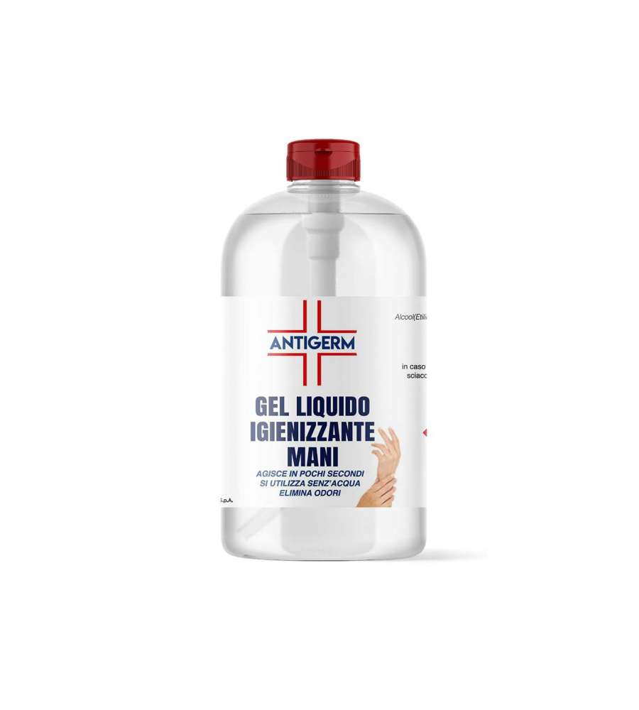 Gel Igienizzante mani antigermi istantaneo Lt. 1