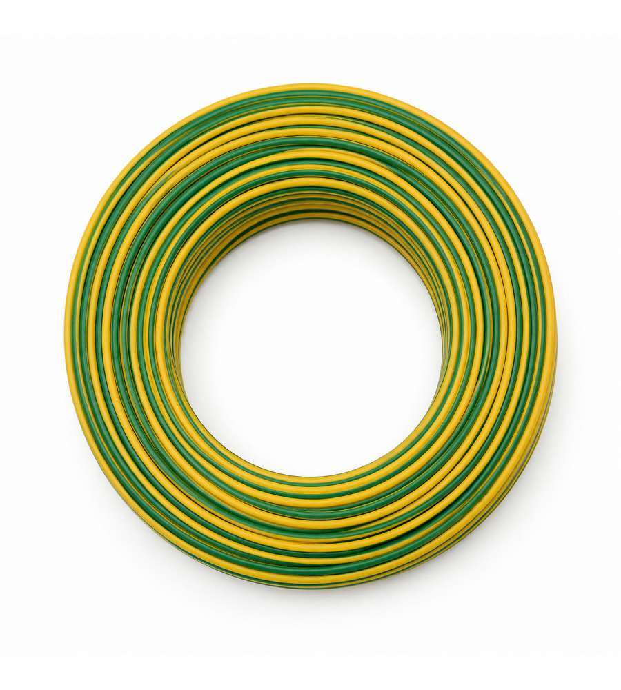 FS17 Cavo elettrico unipolare giallo/verde 6,0mmq PVC 450/750V flessibile