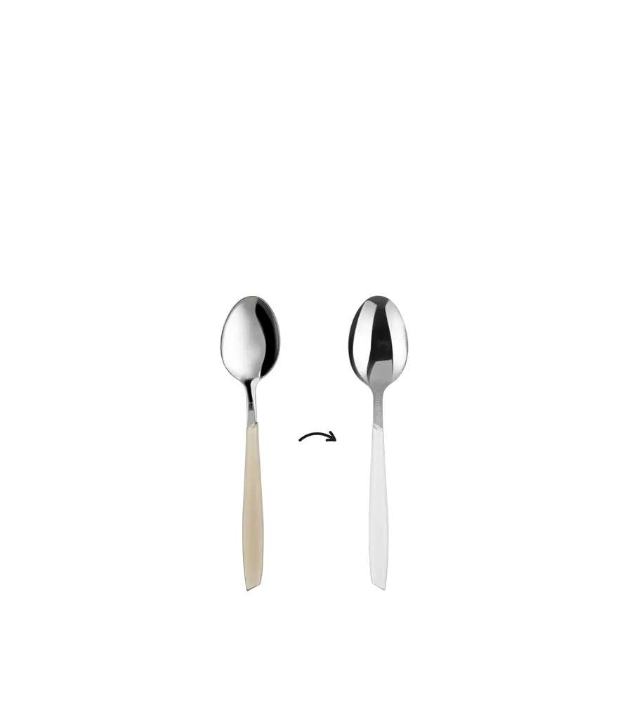 Cucchiaino da caff sfuso bicolore