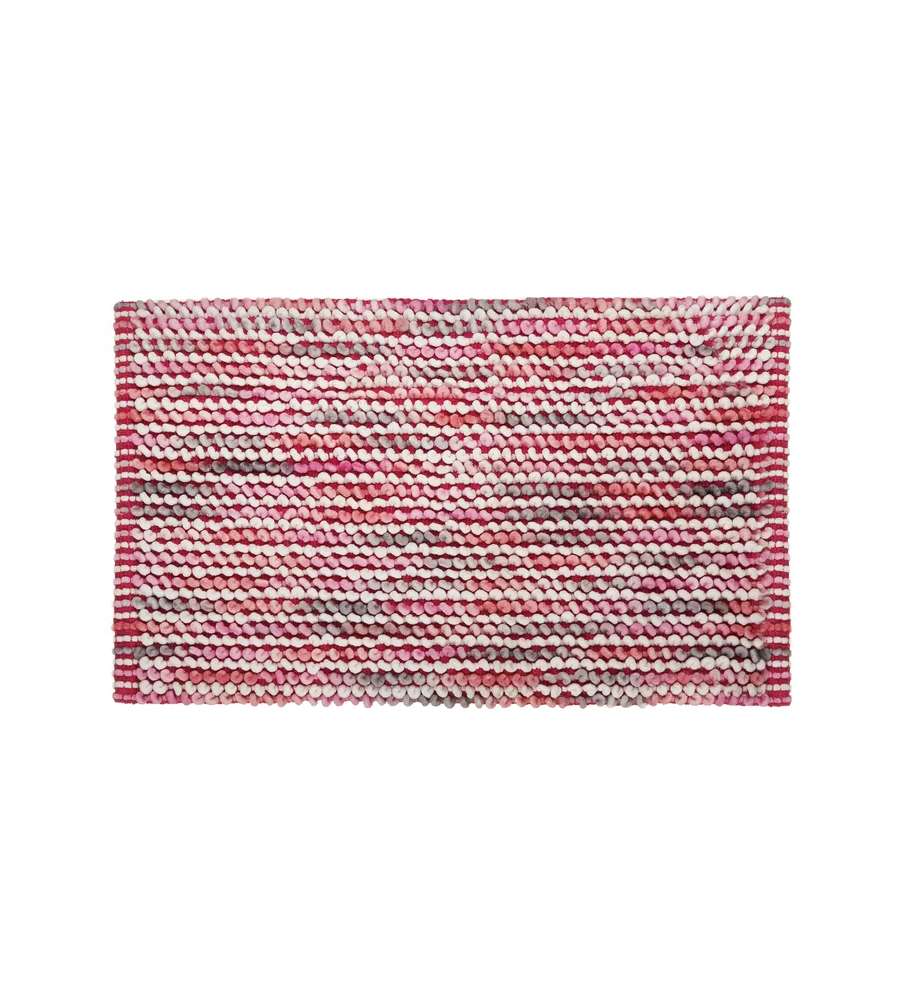 Tappeto bagno 50x80 in ciniglia rosa
