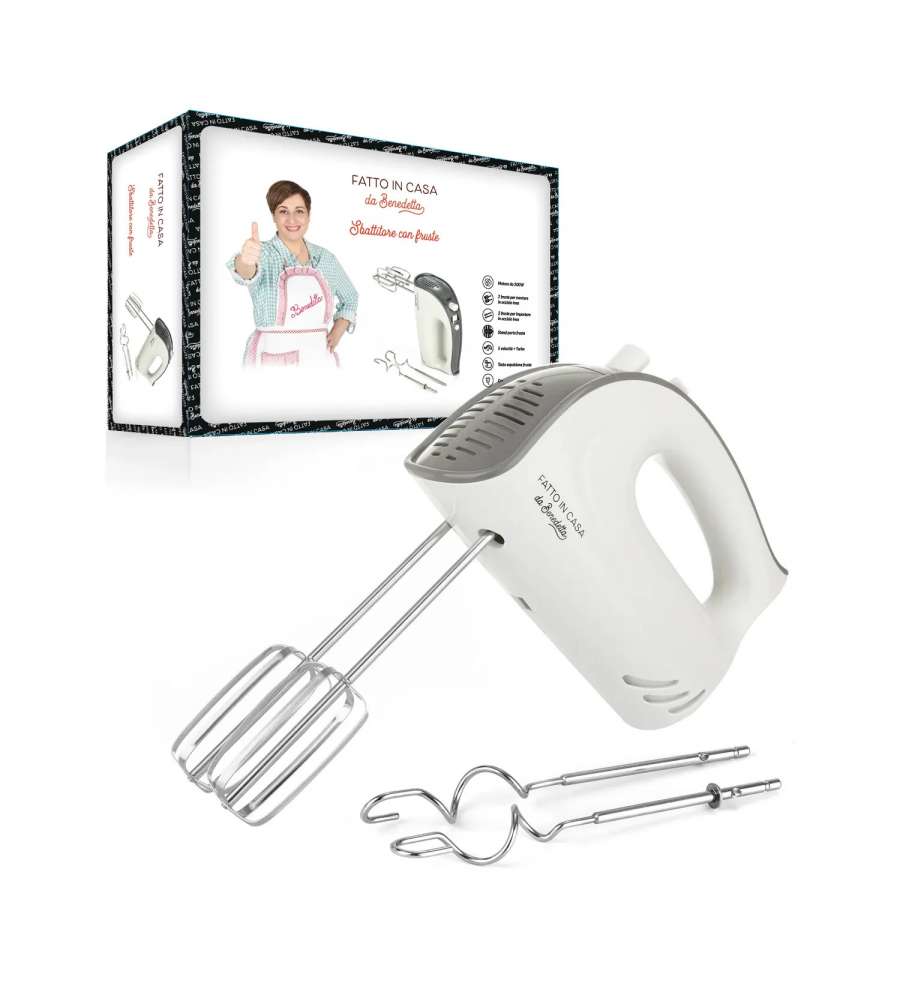 Fatto in casa Benedetta Sbattitore Elettrico 500W - Doppio Set Fruste