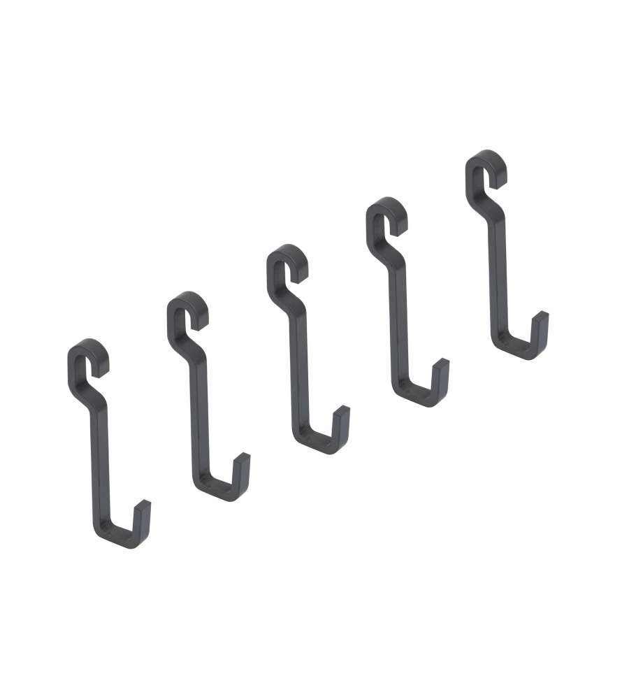 Emuca Set da 5 ganci da appendere