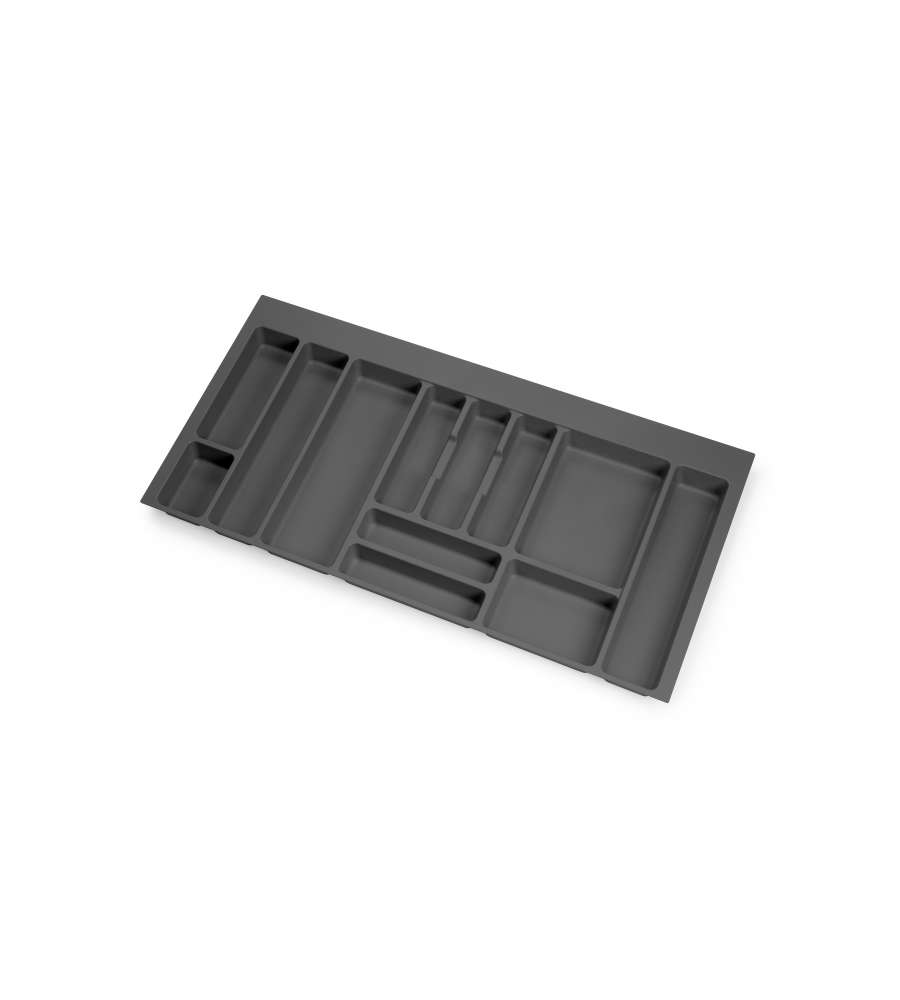 Portaposate Optima per cassetto da cucina Vertex/Concept 500, modulo 1.000 mm, Spalle 16mm, Plastica, grigio antracite