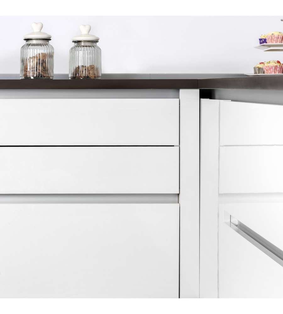 Emuca Kit profilo Gola centrale per mobili da cucina Anodizzato opaco