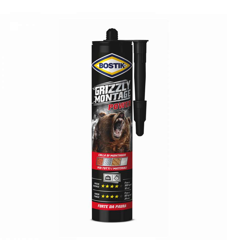 Bostik Grizzly Montage Power cartuccia 370 gr bianco