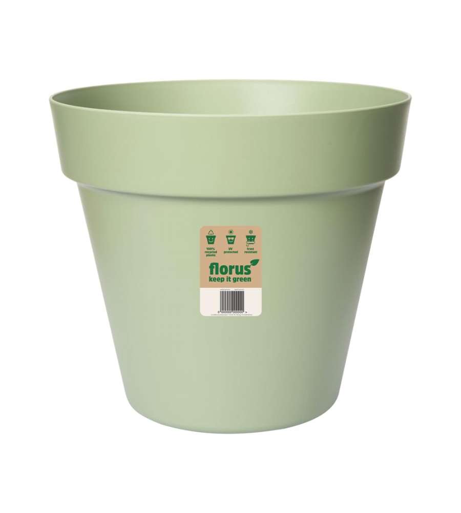 Elho Vaso Paris Flowerpot rotondo 20 cm colore mintgreen per interno esterno