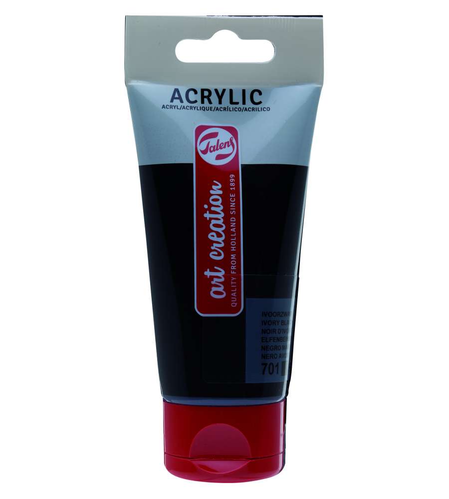 Acrilico 75 ml nero avorio