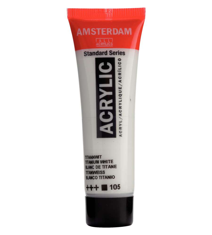 Colore acrilico Amsterdam 20 ML Bianco Titanio