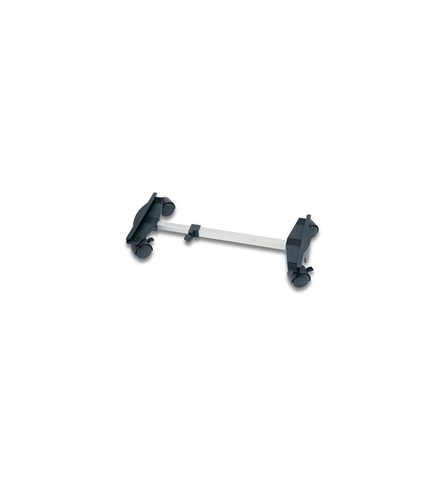 Qlima Carrellino per Stufe - Nero e Argento - 35-57,5 cm