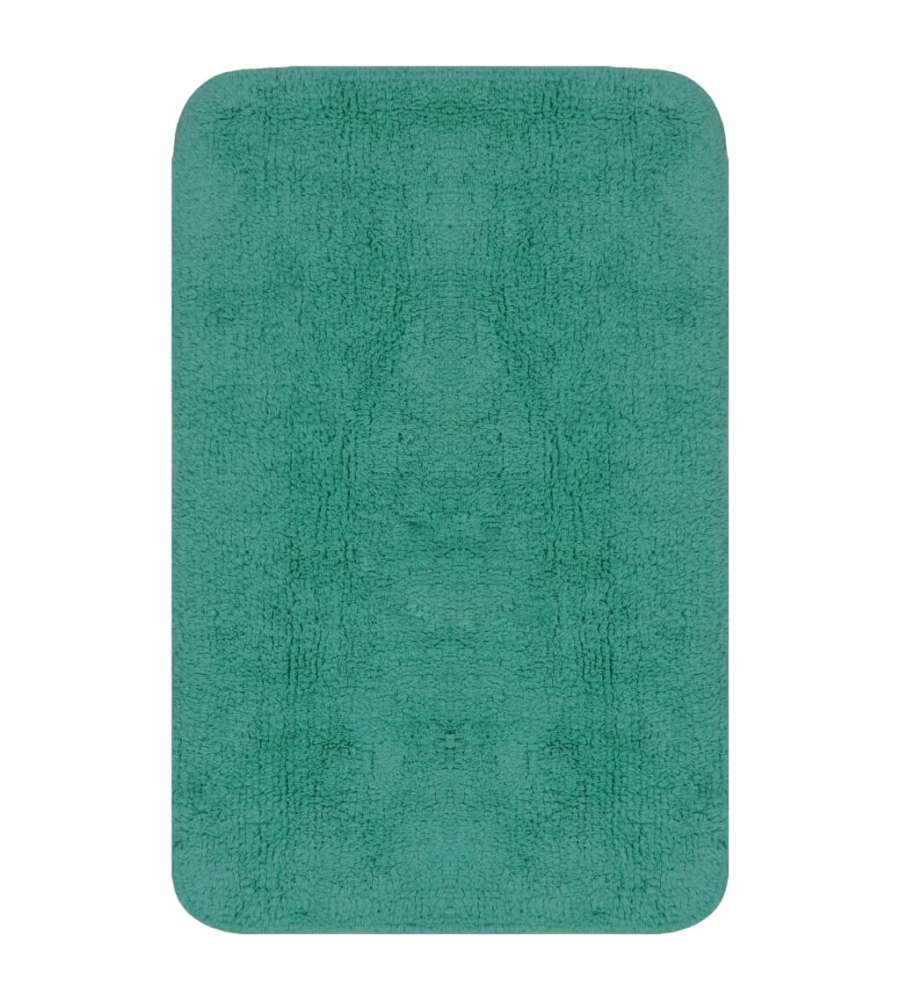 Set Tappetini per Bagno 2 pz in Tessuto Turchese