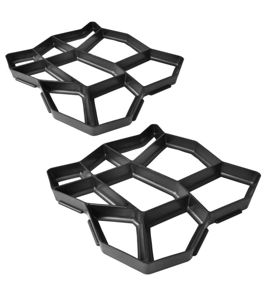 Set 2 pz Stampo pavimentazione giardino 42 x 42 x 4 cm