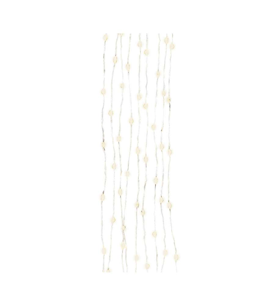40 micro LED a batteria bianco caldo