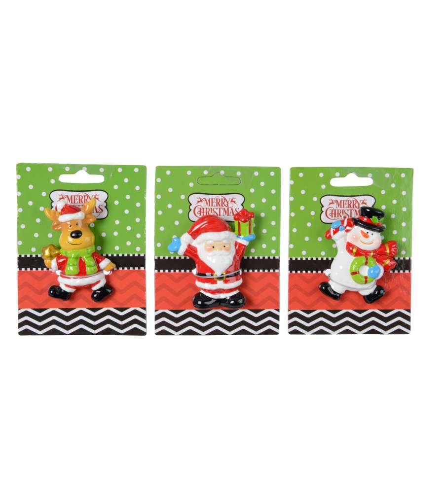 Magnete 6 cm decorazione natalizi  assortiti
