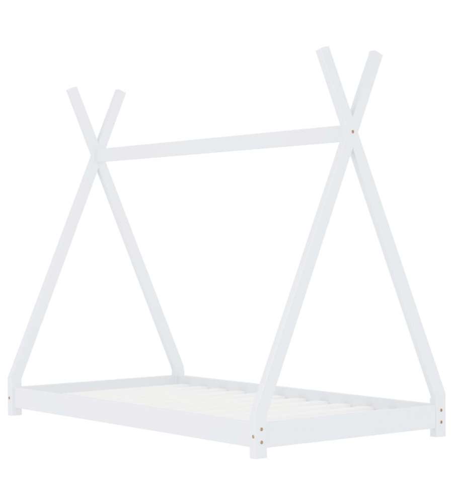 Giroletto per Bambini Bianco in Massello di Pino 80x160 cm