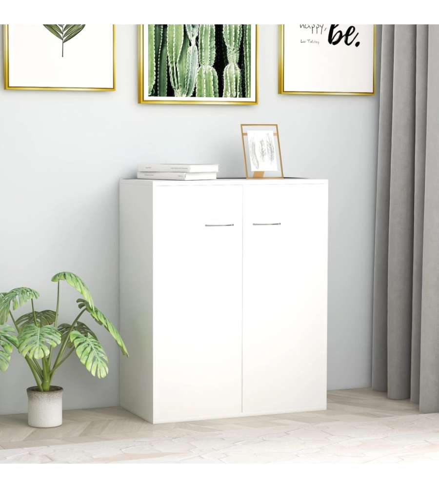 Credenza Bianca 60x30x75 cm in Truciolato