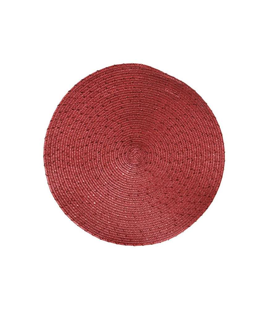 Decoris Tovaglietta Rossa Rotonda 38cm - Addobbi Tavola Natalizia