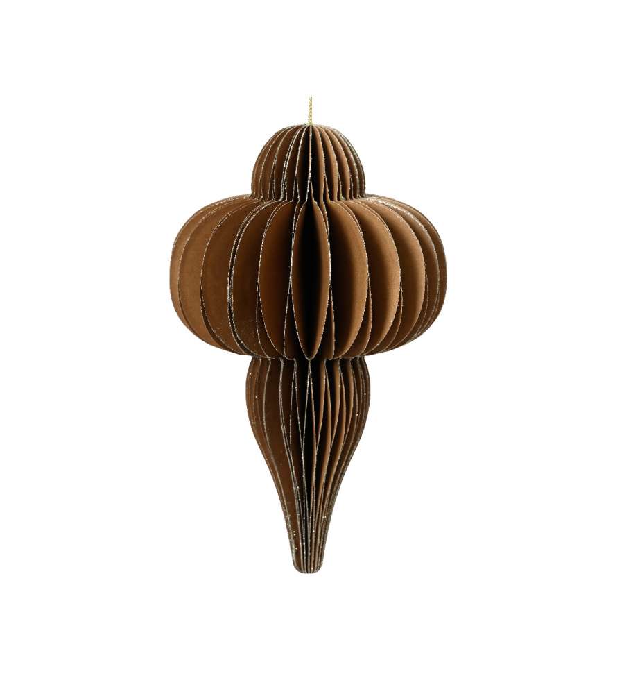 Decoro origami in carta brown