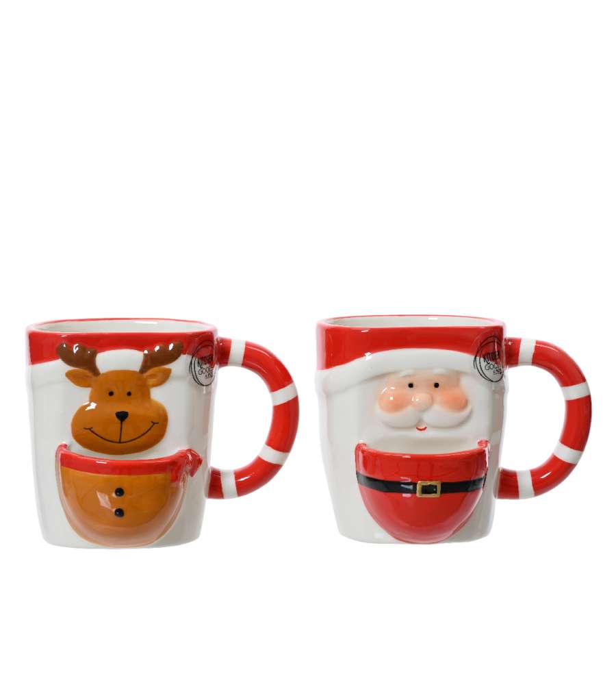 Tazza in ceramica decoro Natale