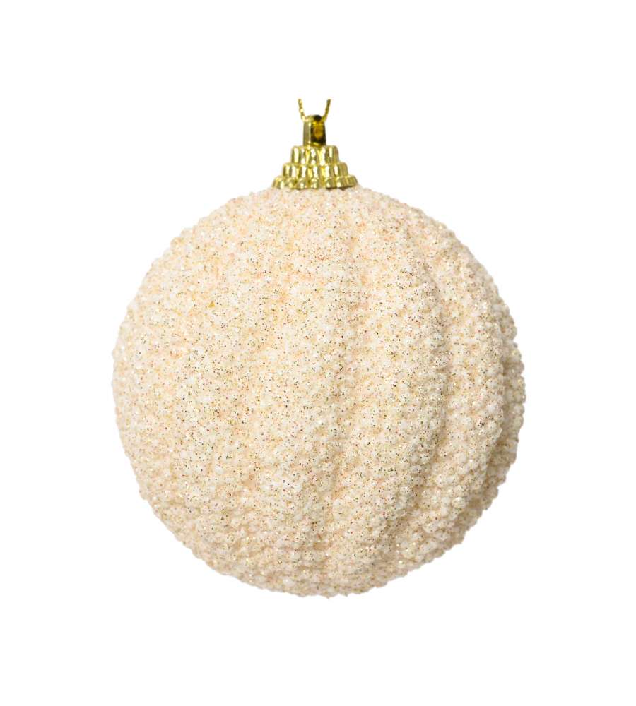 Sfera extra glitter Perla 80mm