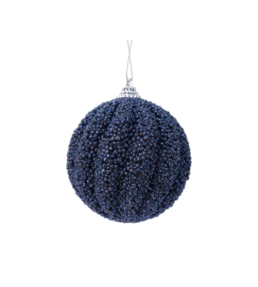 Sfera extra glitter blu 80mm