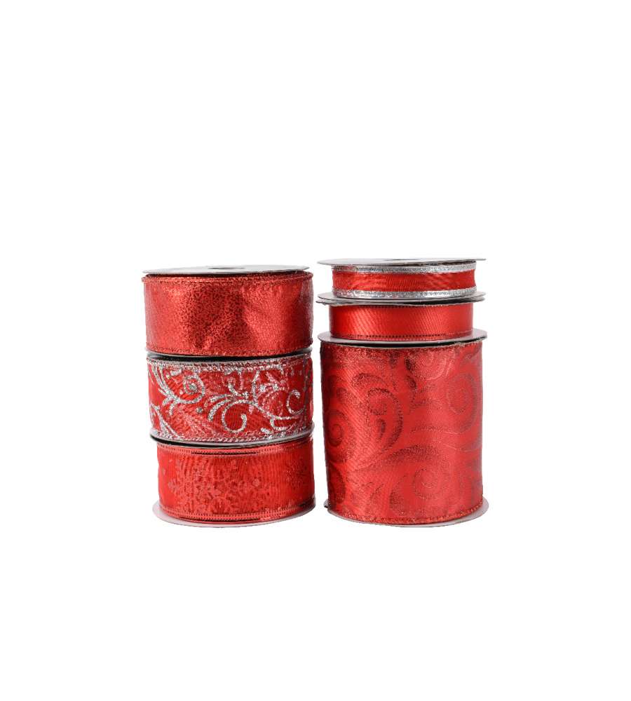 Nastro regalo rosso misure assortite