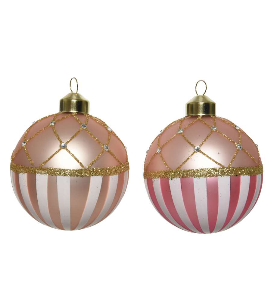 Sfera con righe Colori Assorti