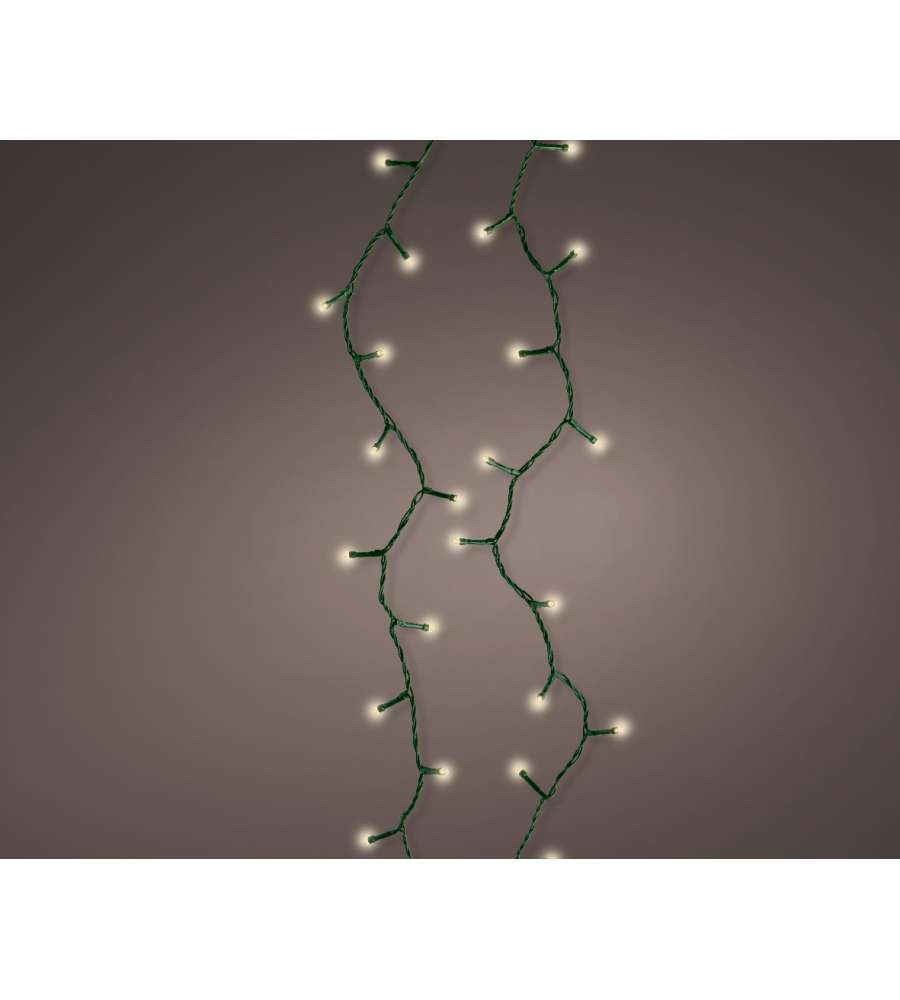 Luci per albero 96 LED bianco caldo