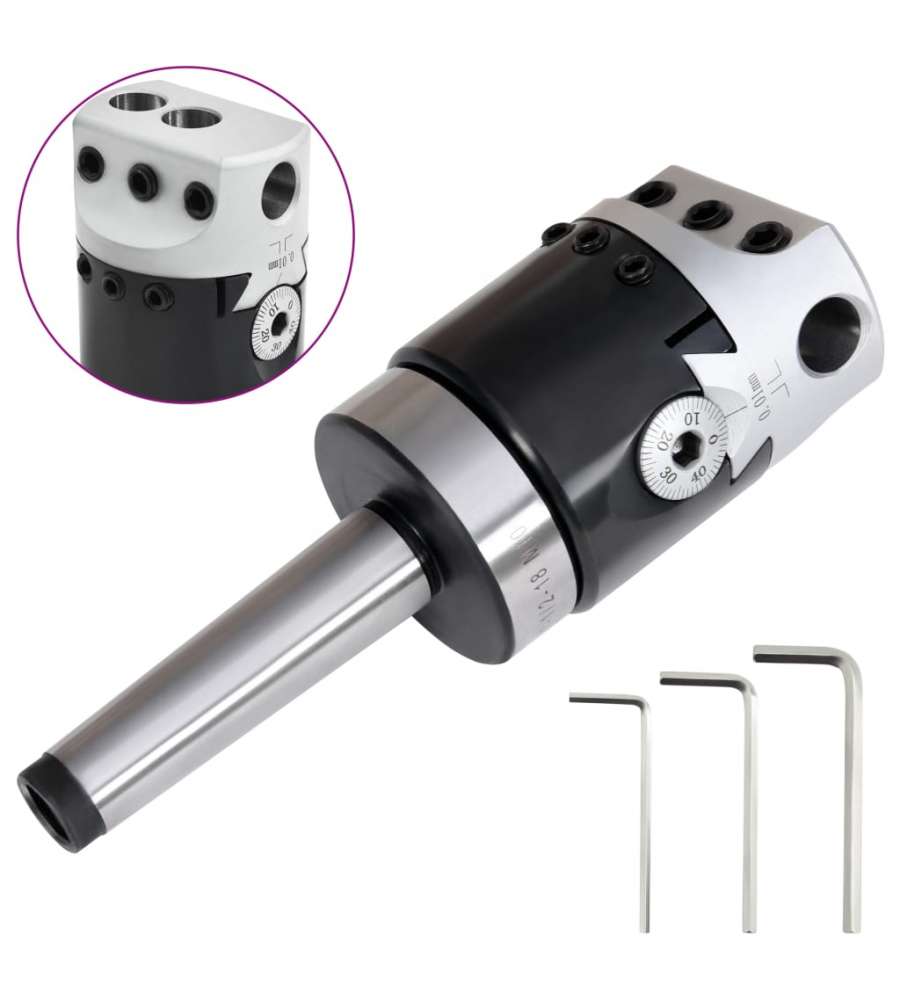 Testa Foratura 50 mm con Gambo MT2 per Tornio Fresatura