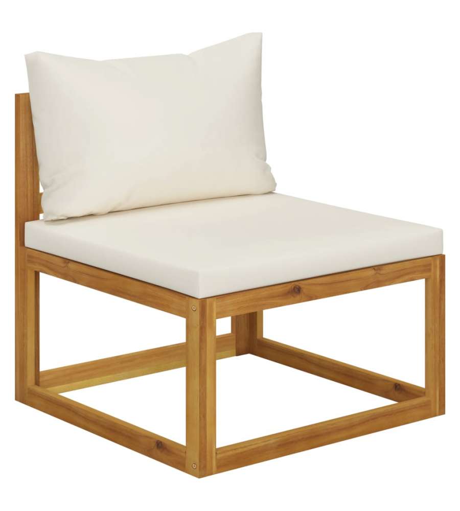 vidaXL Set Divani da Giardino - Bianco Crema - 2 pz