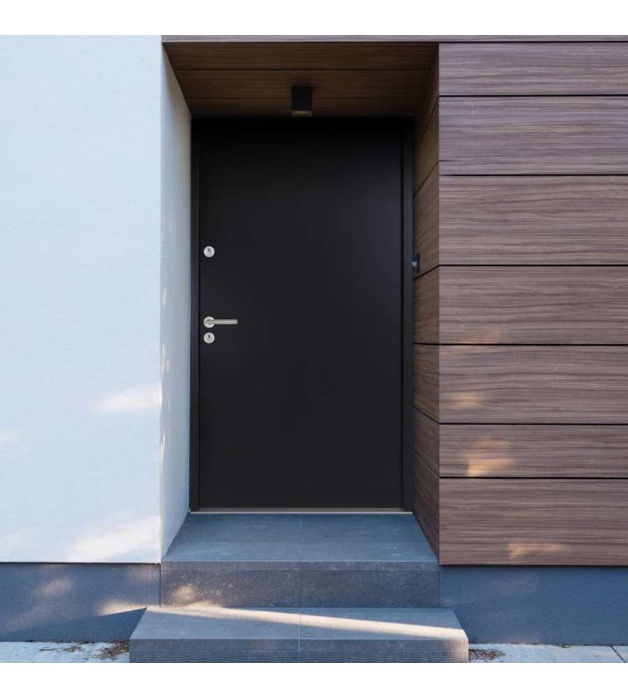 Porta Ingresso in Alluminio Antracite 110x207,5 cm 3059680