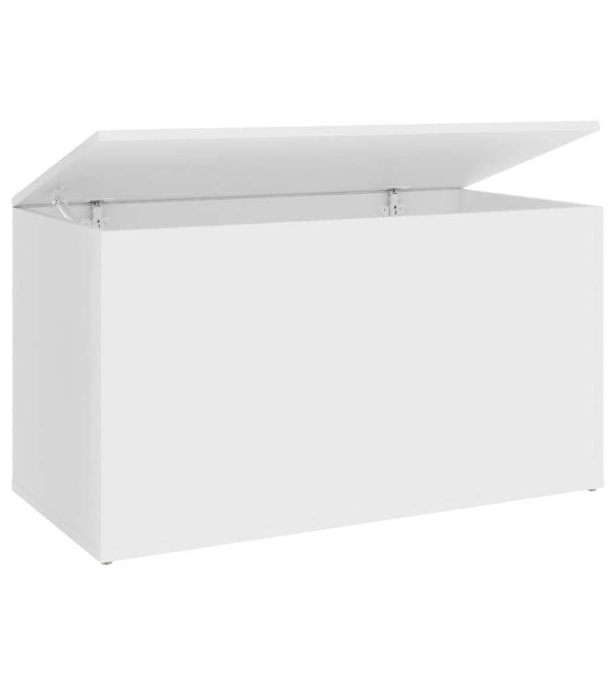 Cassapanca Bianca 84x42x46 cm in Legno Ingegnerizzato