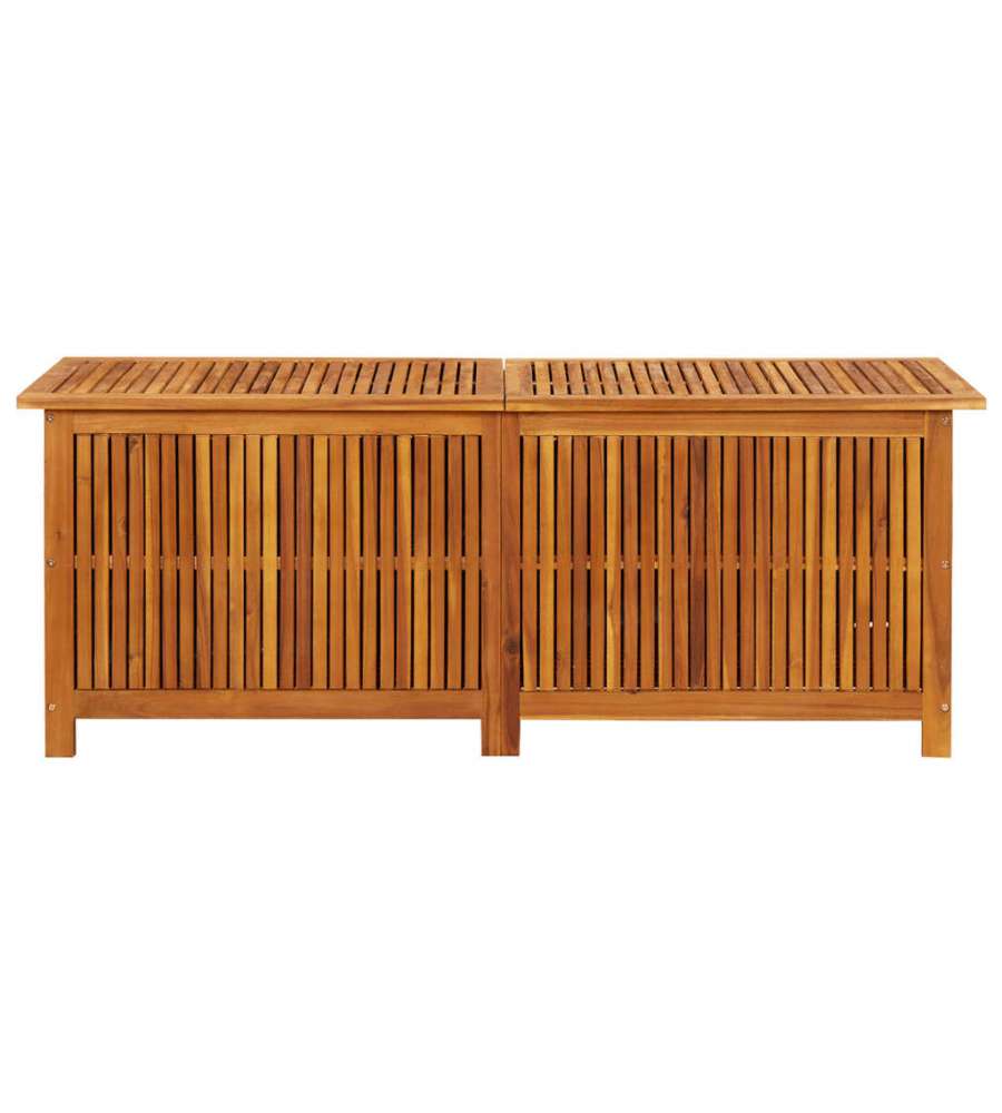 Contenitore da Giardino 150x50x58cm in Legno Massello di Acacia