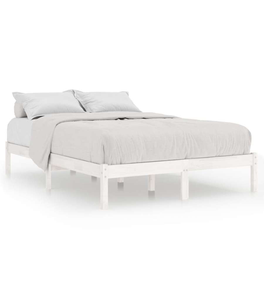 Giroletto Bianco in Legno Massello di Pino 140x190 cm