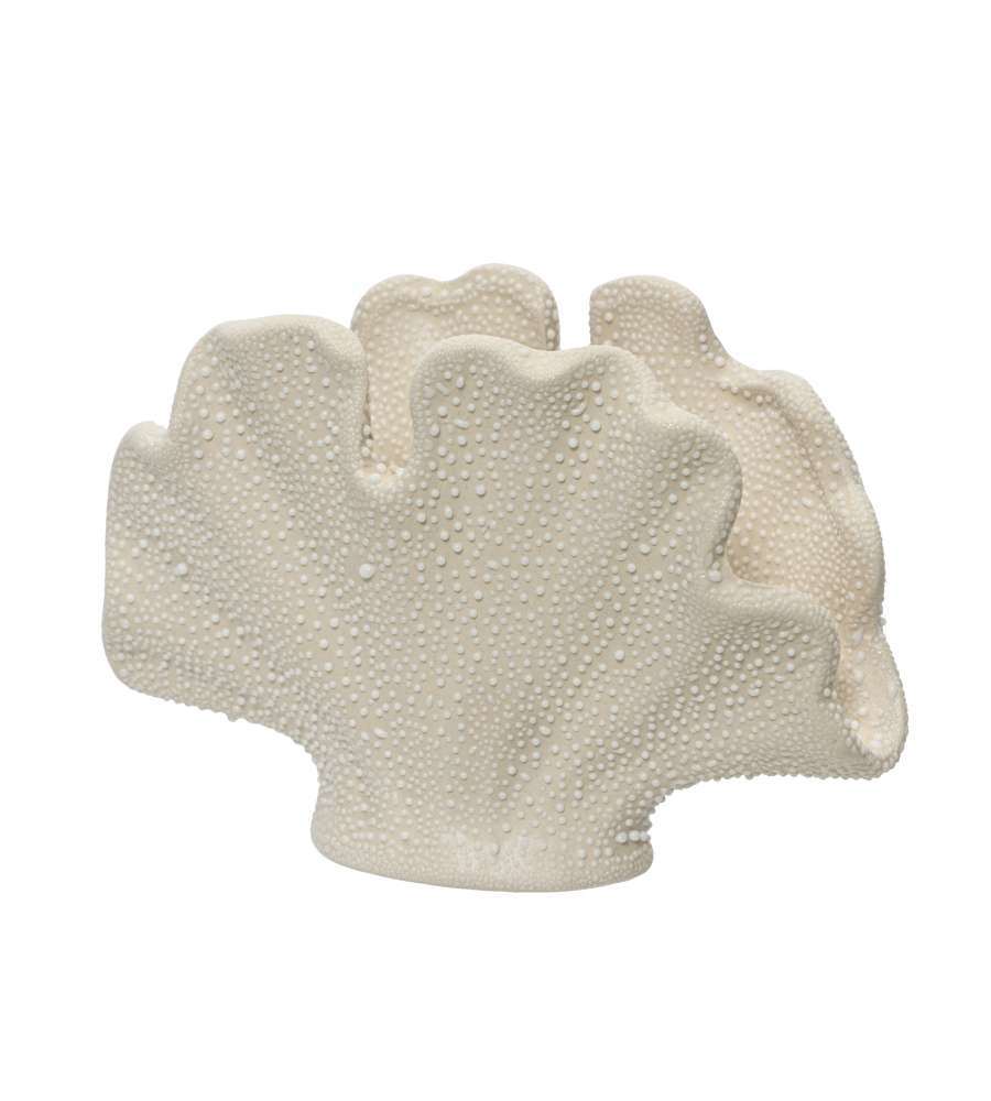 Kaemingk Vaso decorativo corallo Crema 7,5x14,6xH9,8 cm arredo casa