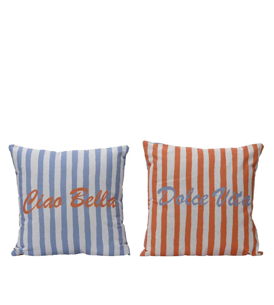 Kaemingk Cuscino decorativo 43x43 cm righe colori assortiti esterno